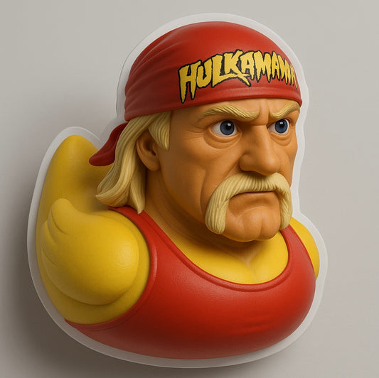 Hulk Hogan Rubber Duck Sticker by Reed’s Rubber Ducks