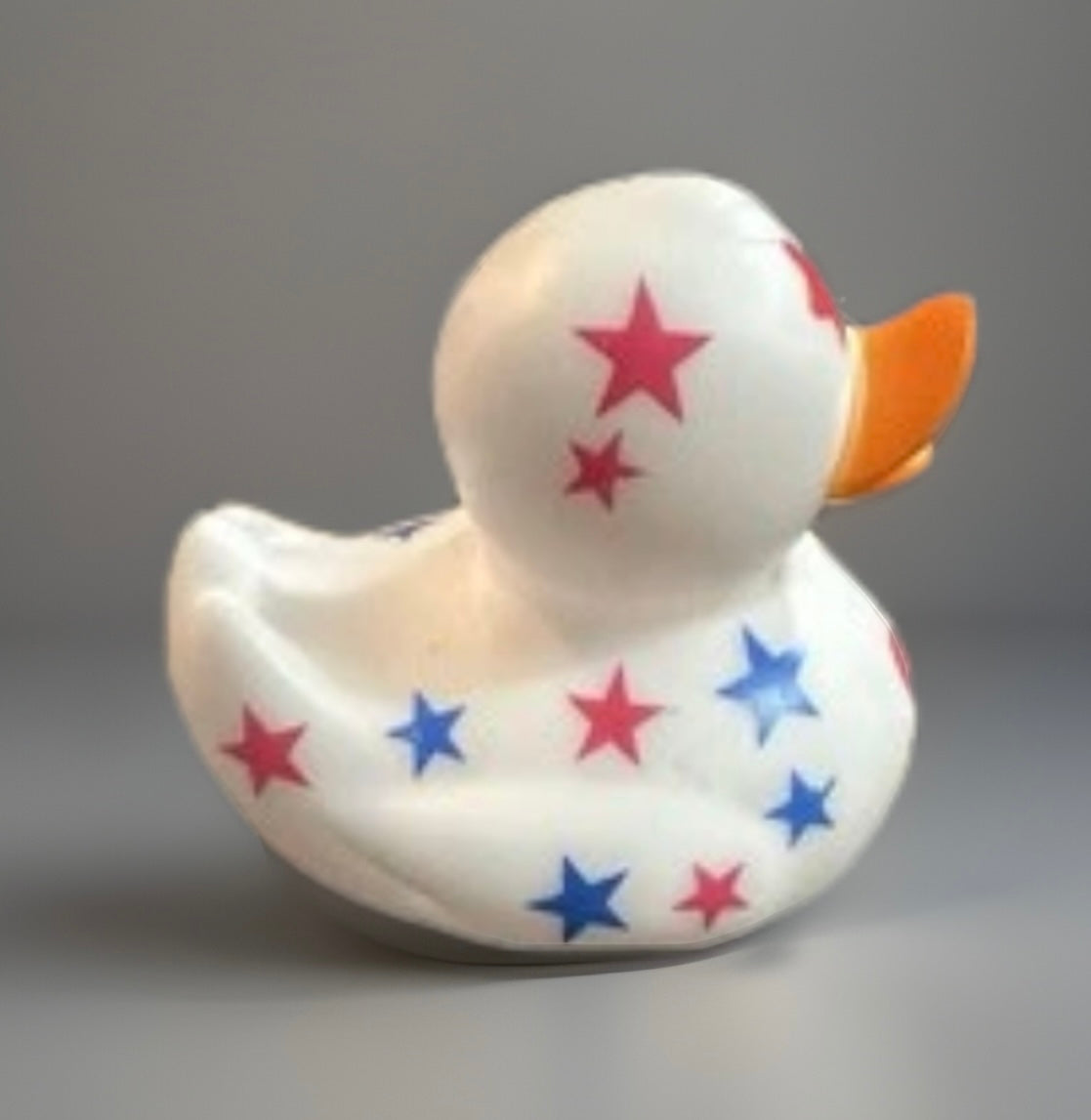 Red and Blue Stars Rubber Duck 2”