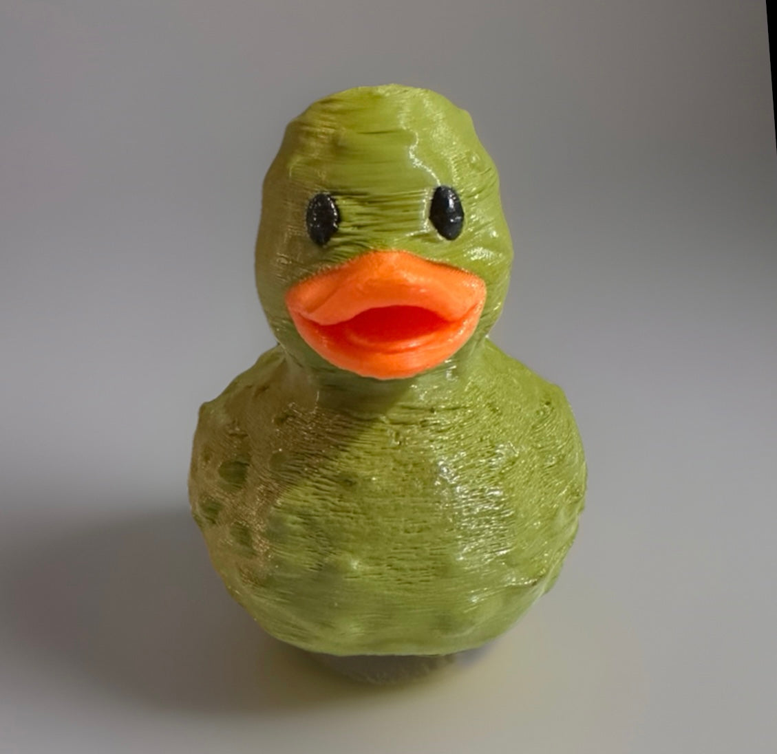 3D Printed Pickle Duck Made by Reeds Rubber Ducks and Sensory Shop