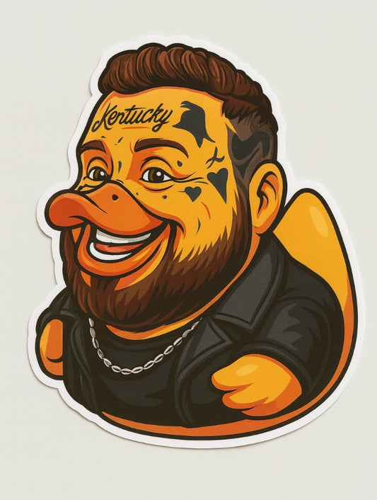 Jelly Roll Rubber Duck Sticker by Reed’s Rubber Ducks