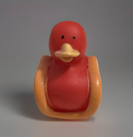 Hot Dog Rubber Duck 2”