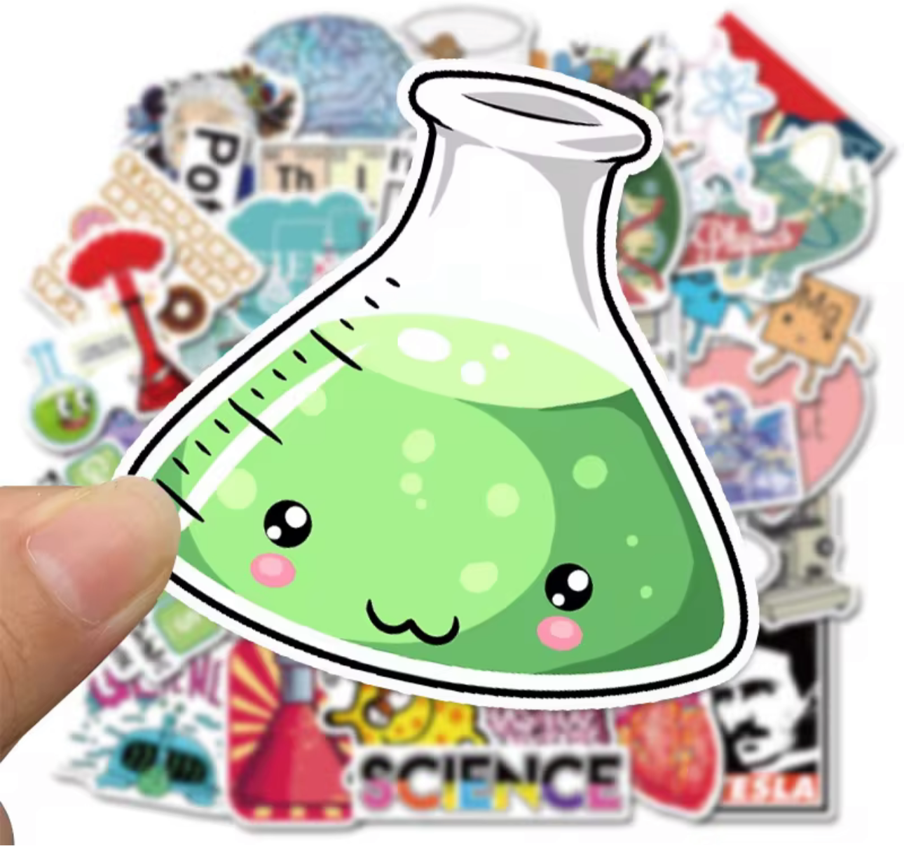 50Pcs  Science Laboratory Vinyl Stickers