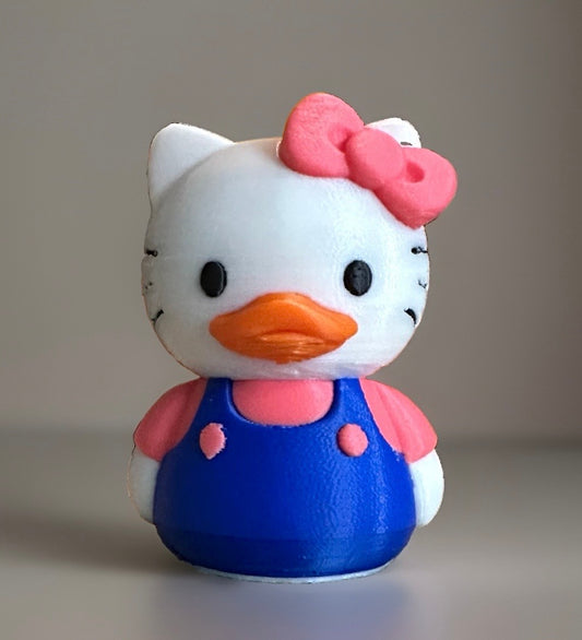 Hello Kitty 3D Printed Duck made by Reeds Rubber Ducks and Sensory Shop