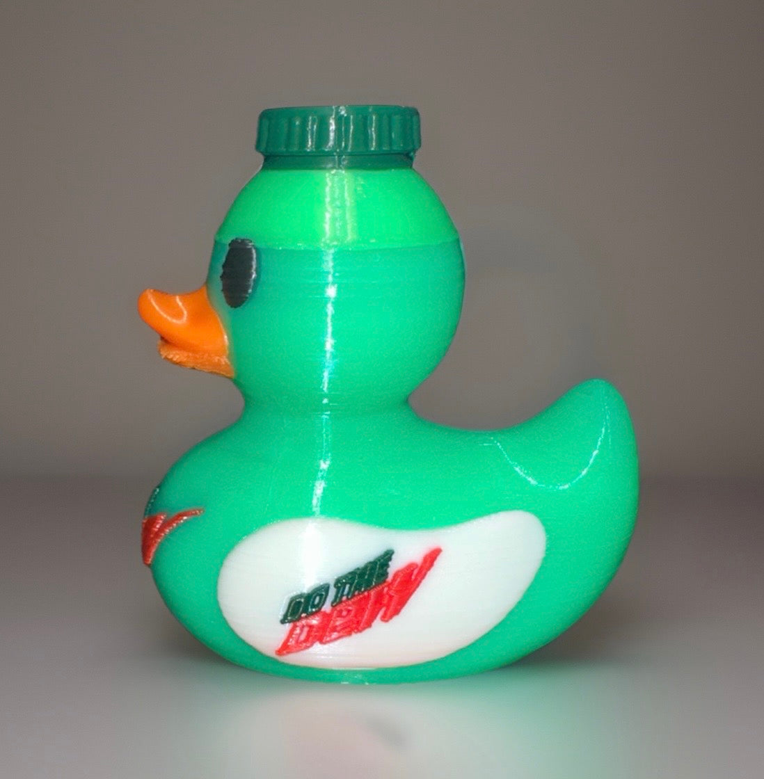 Mountain Dew 3D Printed Duck made by Reeds Rubber Ducks and Sensory Shop