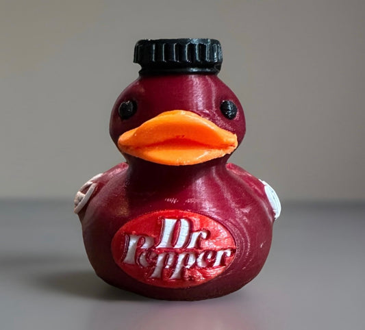 Reed's 3D Printed Dr. Pepper Duck with Vintage Logo-Collectible