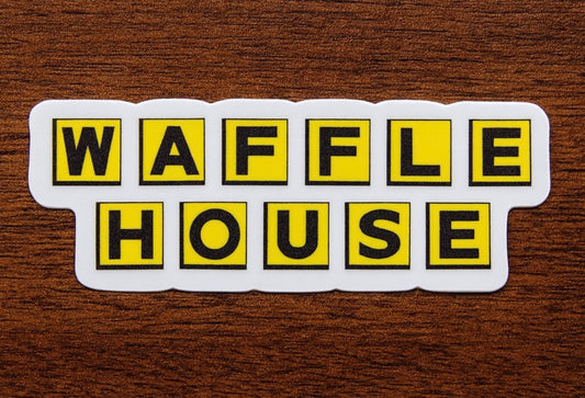 Waffle House Die-Cut Sticker by Reed’s Rubber Ducks