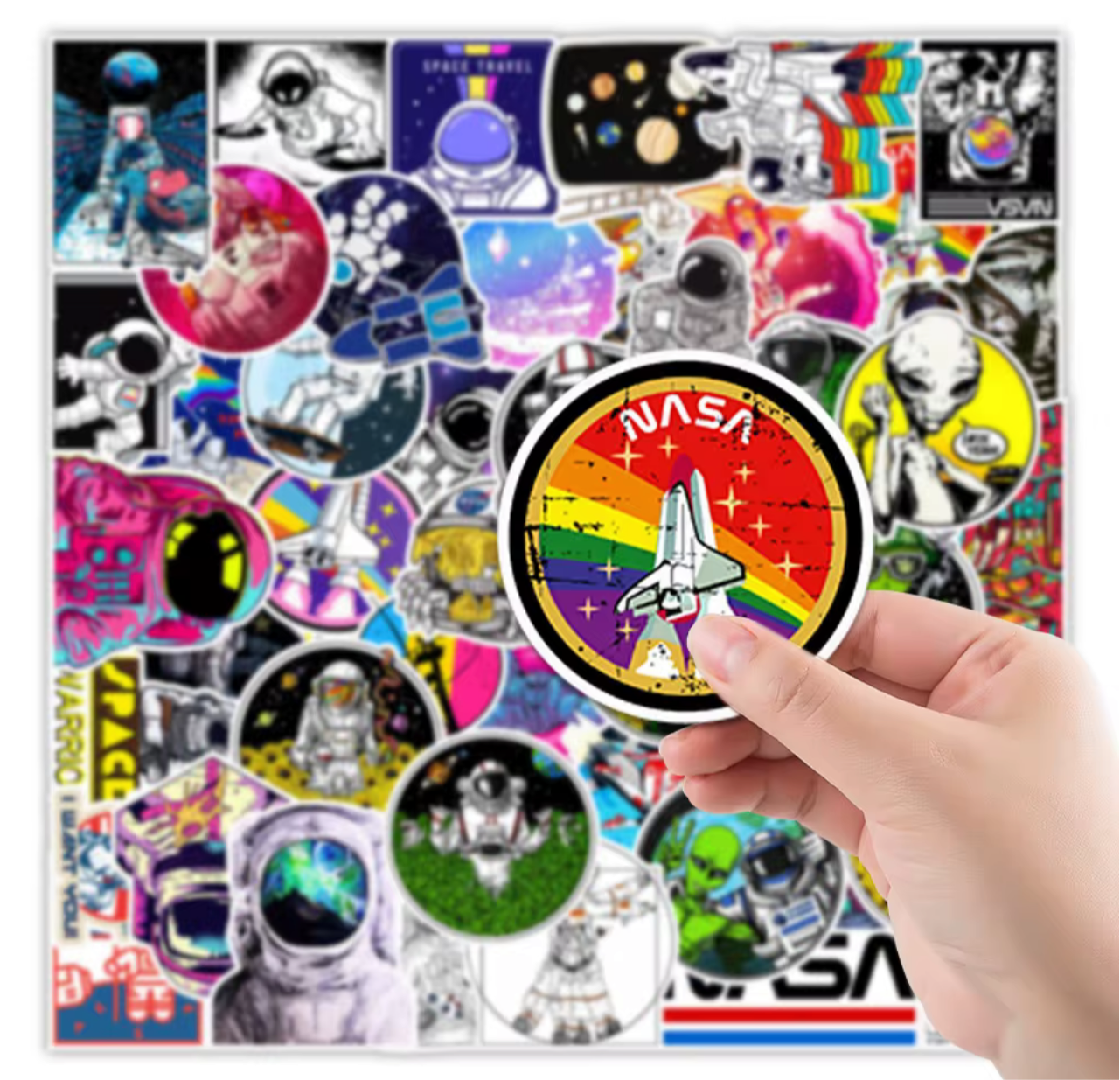 50Pcs NASA Vinyl Stickers