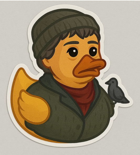 Home Alone Bird Lady Rubber Duck Sticker by Reed’s Rubber Ducks
