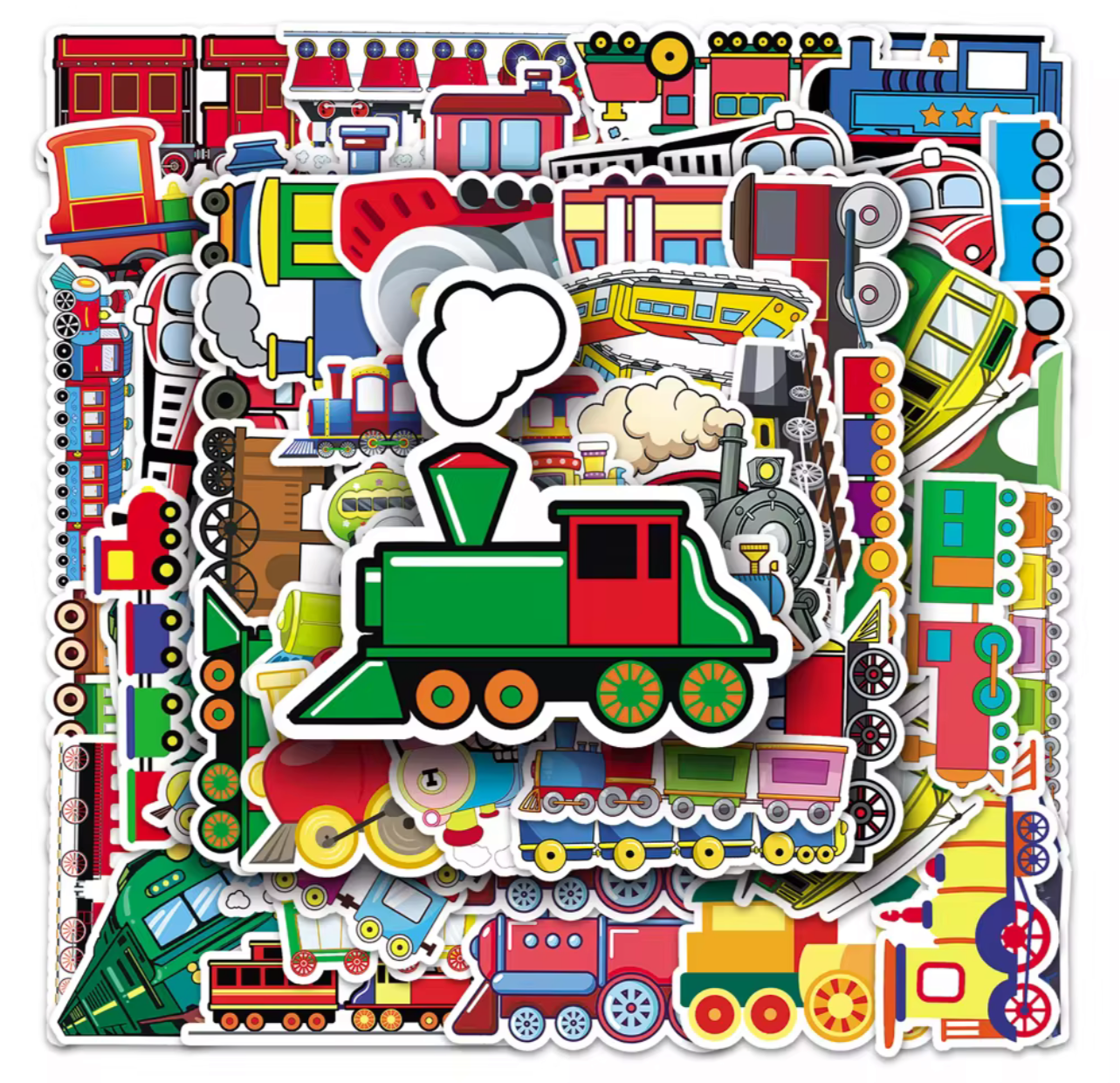 50Pcs Train Vinyl Stickers