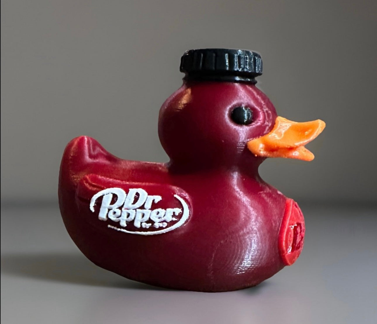 Reed's 3D Printed Dr. Pepper Duck with Vintage Logo-Collectible