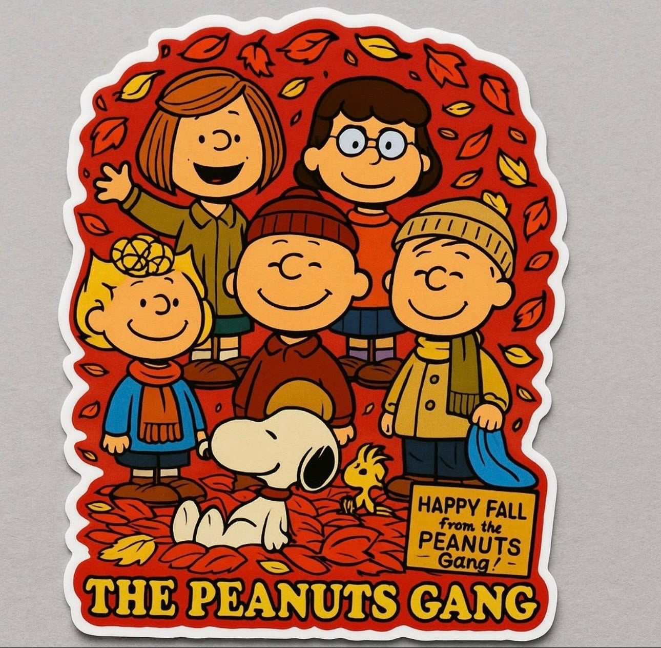 The Peanuts Gang Die-cut Waterproof Vinyl Sticker by Reed’s Rubber Ducks