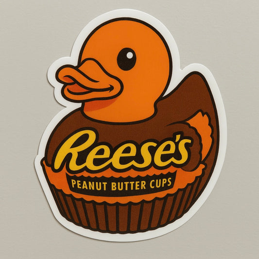 Reese’s Rubber Duck Sticker by Reed’s Rubber Ducks