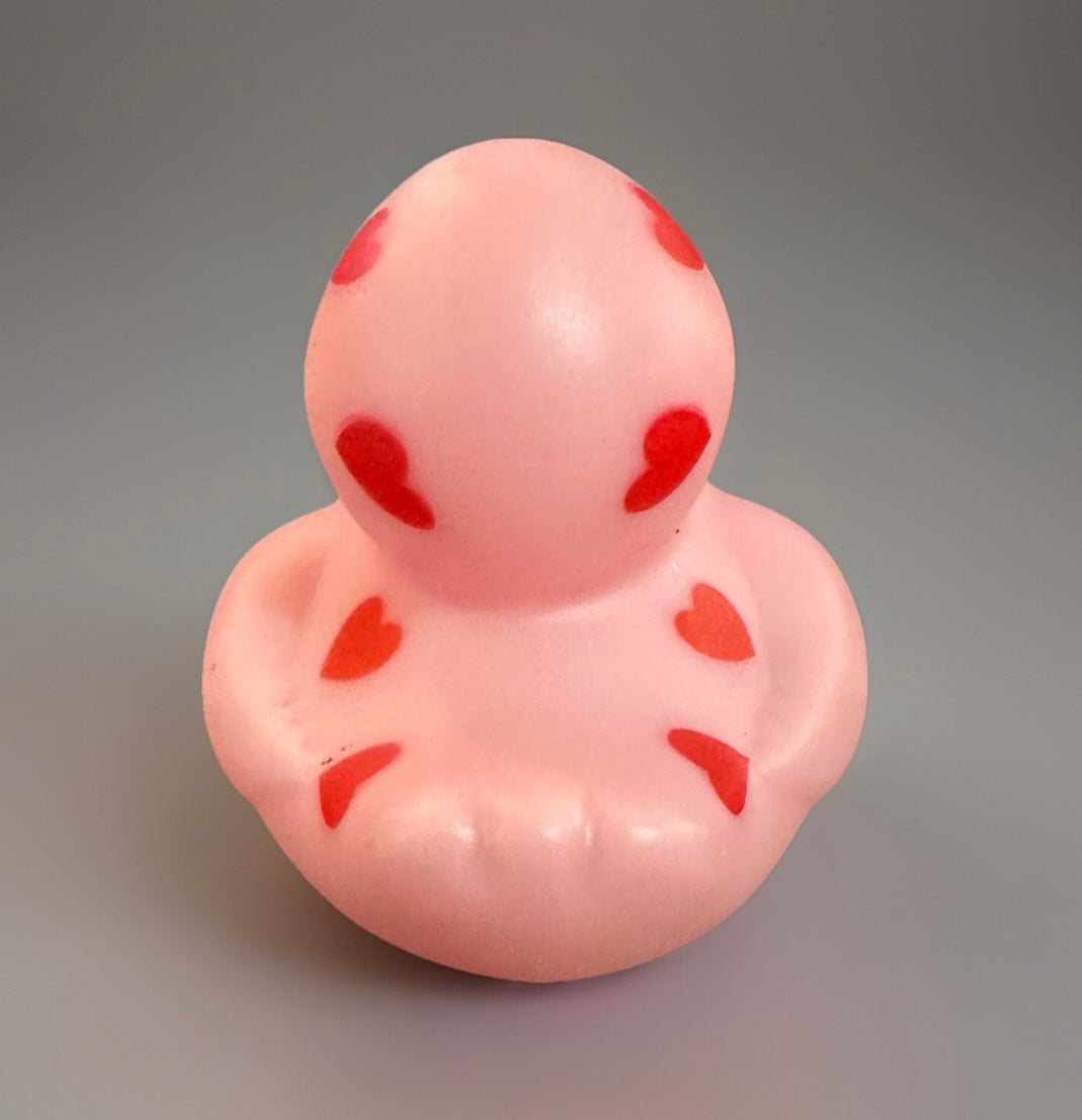 Red and Light Pink Valentine/Love Rubber Duck 2”