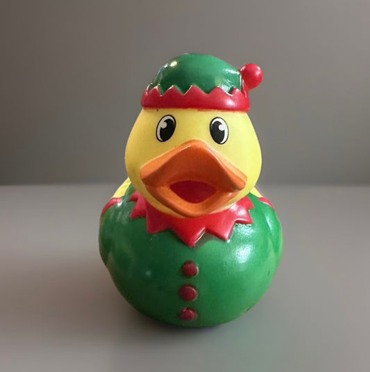 Christmas Elf Rubber Duck 3.5”