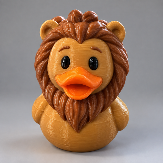 Reed's 3D Printed Wizard of Oz’s Cowardly Lion Duck-Collectible