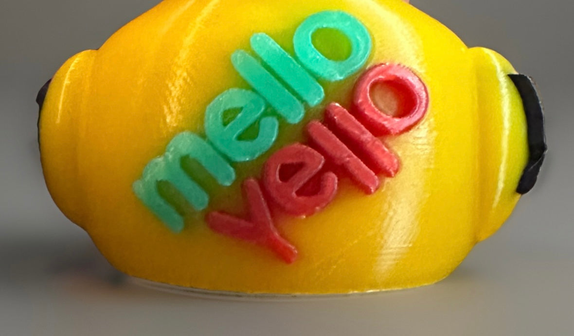 Mello Yello 3D Printed Duck made by Reeds Rubber Ducks and Sensory Shop