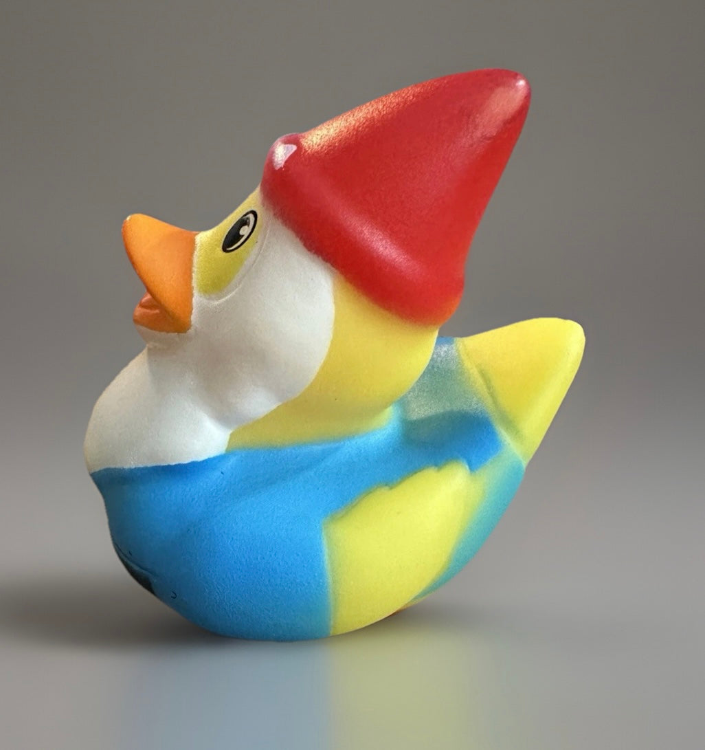 Blue Gnome Rubber Duck 2”