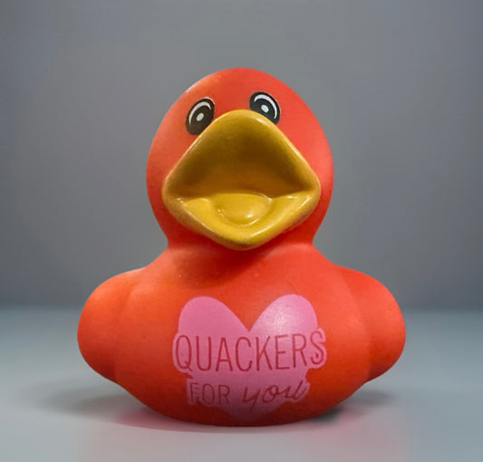 Quackers for You Valentine/Love Rubber Duck 2”