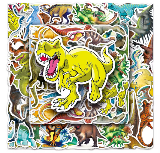 50Pcs Dinosaur Vinyl Stickers