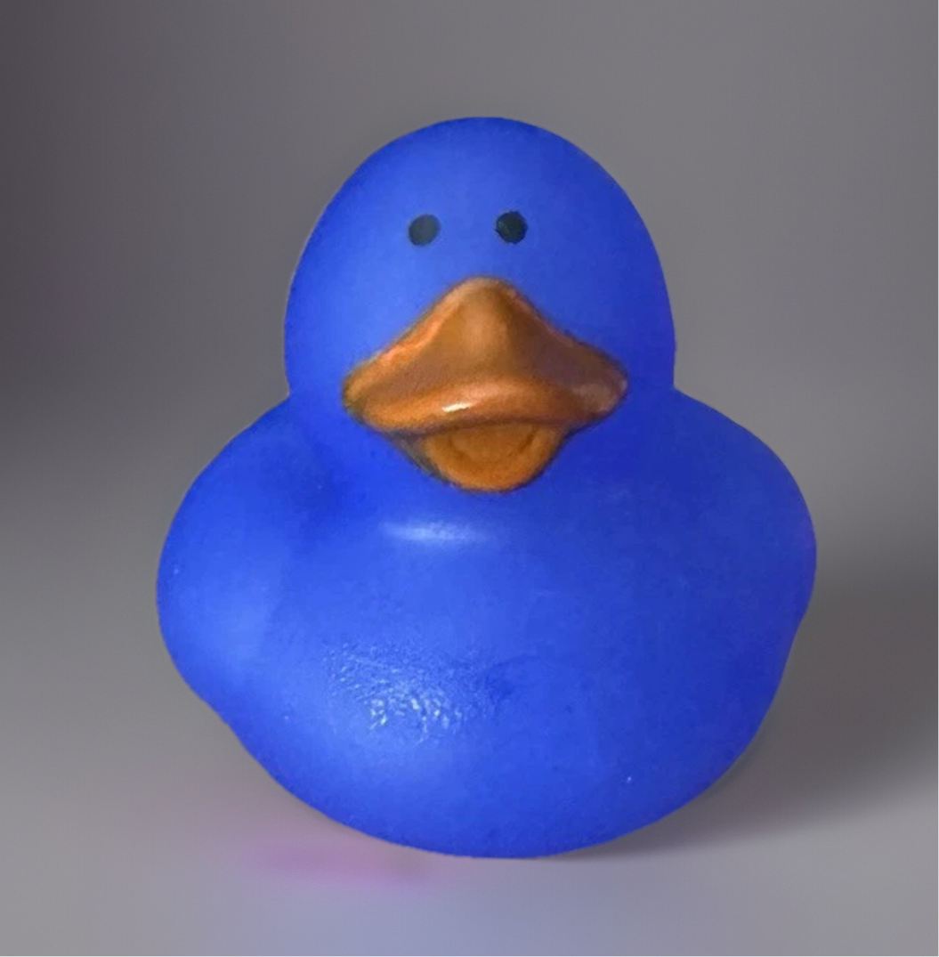 Blue Color Changing Rubber Duck 2”