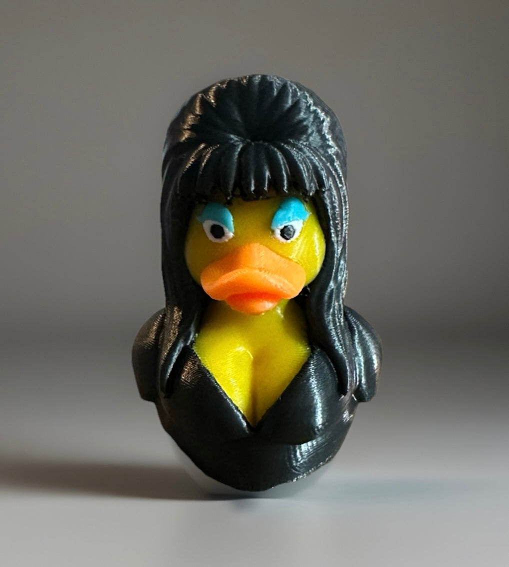 Elvira 3D Printed Duck made by Reeds Rubber Ducks and Sensory Shop
