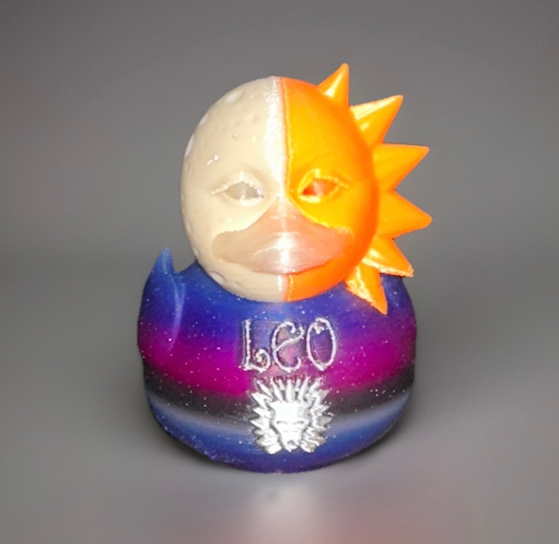 Leo Astrological 3D Printed Duck made by Reeds Rubber Ducks and Sensory Shop