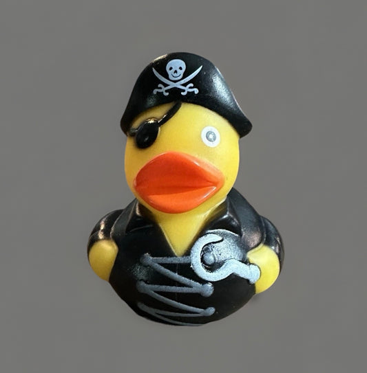 Pirate with Hook Rubber Duck 2”