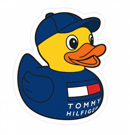 Tommy Hilfiger Rubber Duck Sticker by Reed’s Rubber Ducks