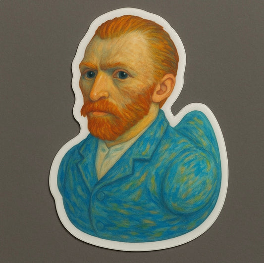 Vincent Van Gogh Rubber Duck Sticker by Reed’s Rubber Ducks