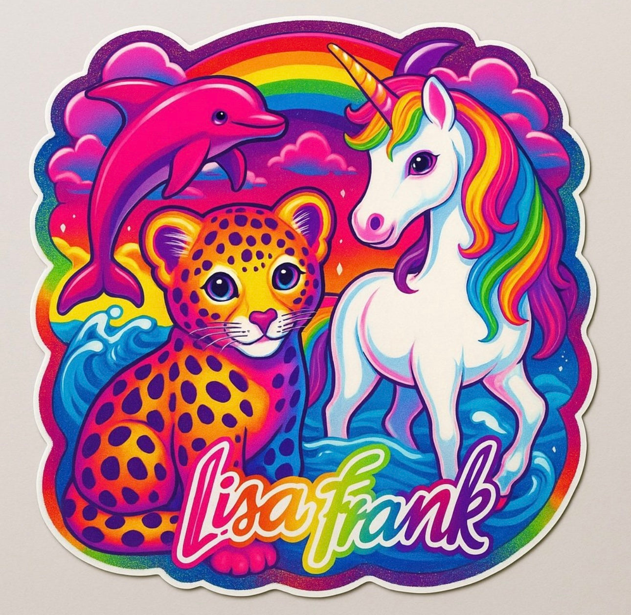 Lisa Frank Sticker by Reed’s Rubber Ducks and Sensory Shop