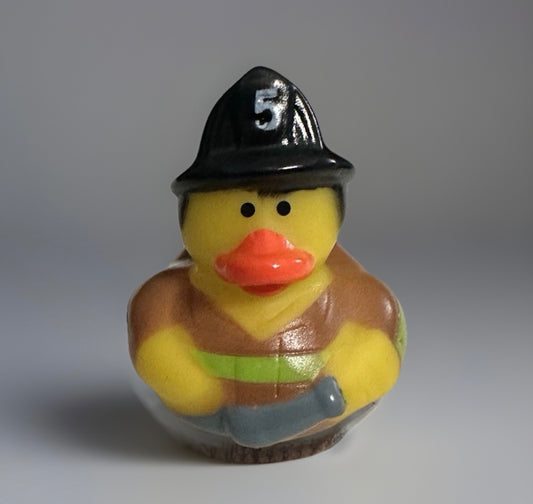 Fireman With Hatchet Rubber Duck 2”