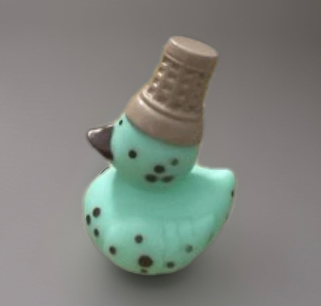 Mint Chocolate Chip Icecream Cake Cone Rubber Duck 2”