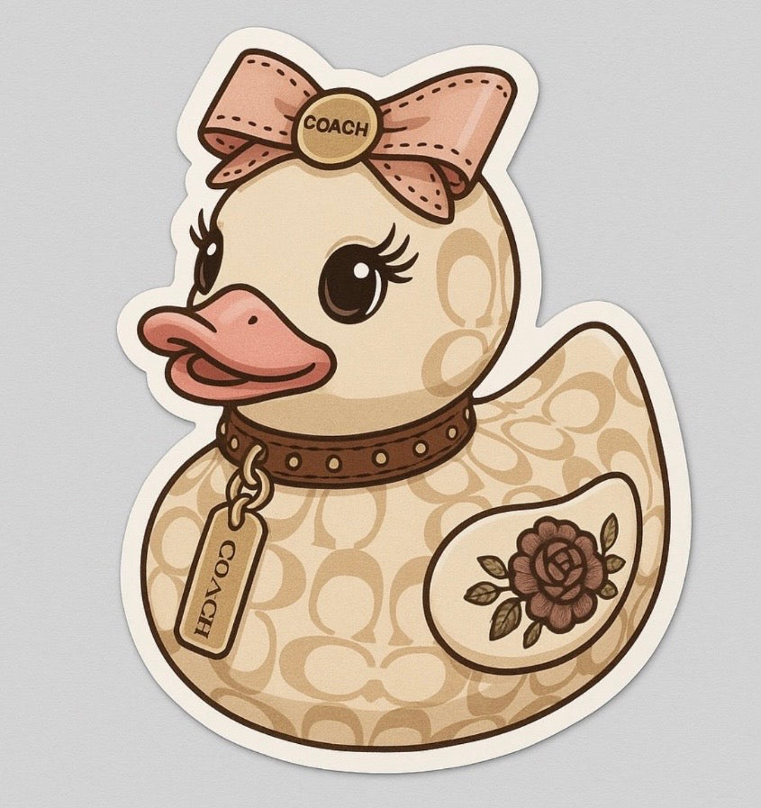 Coach Rubber Duck Sticker by Reed’s Rubber Ducks