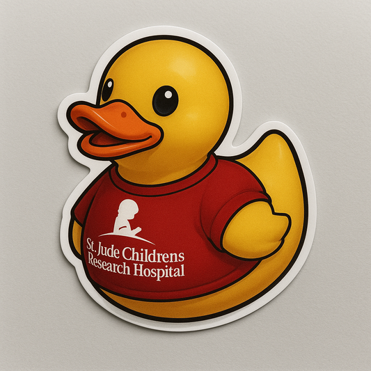 St. Jude Children’s Research Hospital Rubber Duck Sticker by Reed’s Rubber Ducks