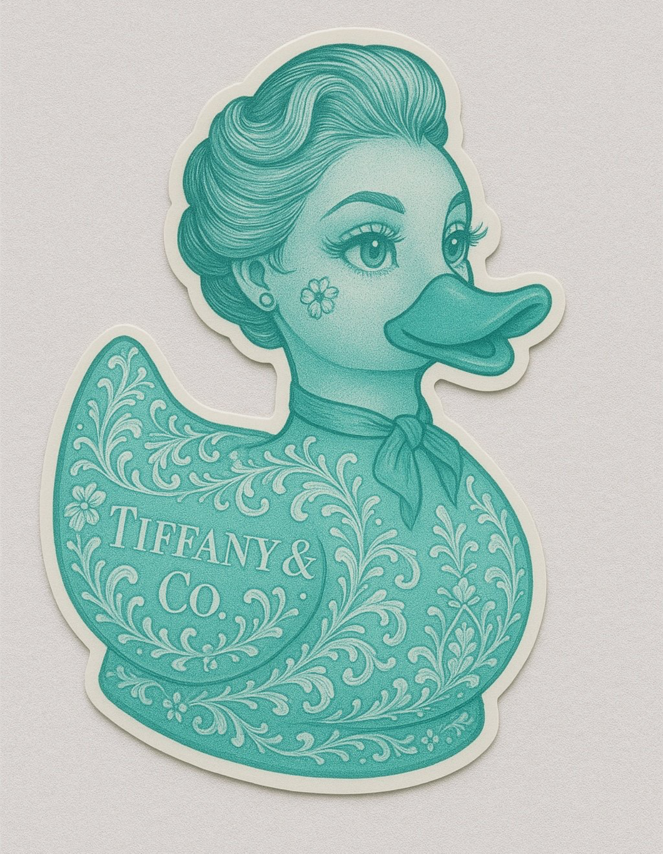 Tiffany & Co. Rubber Duck Sticker by Reed’s Rubber Ducks