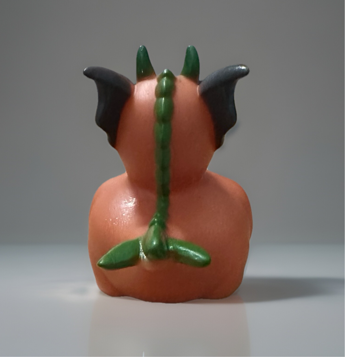 Brown and Green Dragon Rubber Duck 2”