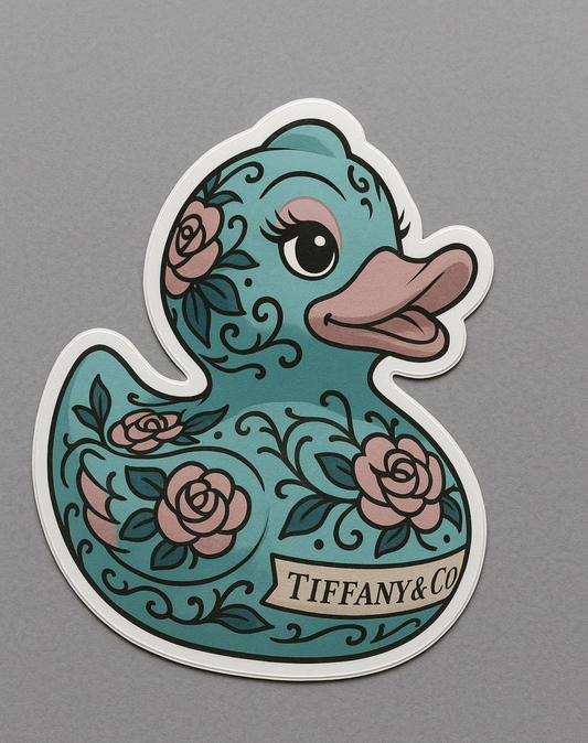 Tiffany & Co. Rubber Duck Sticker by Reed’s Rubber Ducks