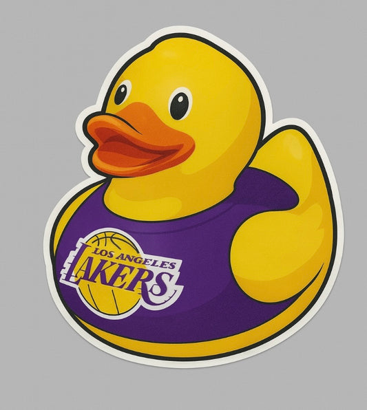 Lakers Rubber Duck Sticker by Reed’s Rubber Ducks