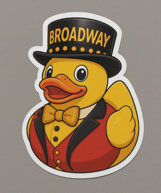 Broadway Rubber Duck Sticker by Reed’s Rubber Ducks