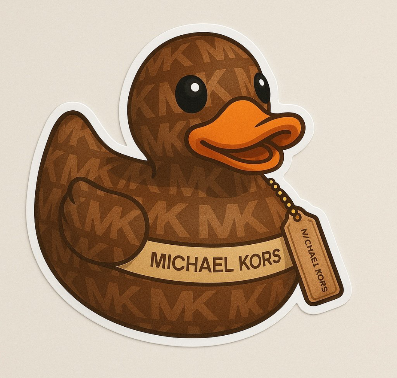 Michael Kors Rubber Duck Sticker by Reed’s Rubber Ducks