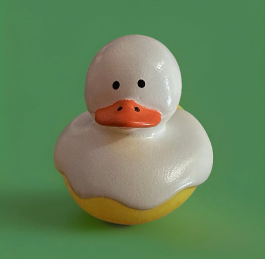 Egg White Rubber Duck 2”