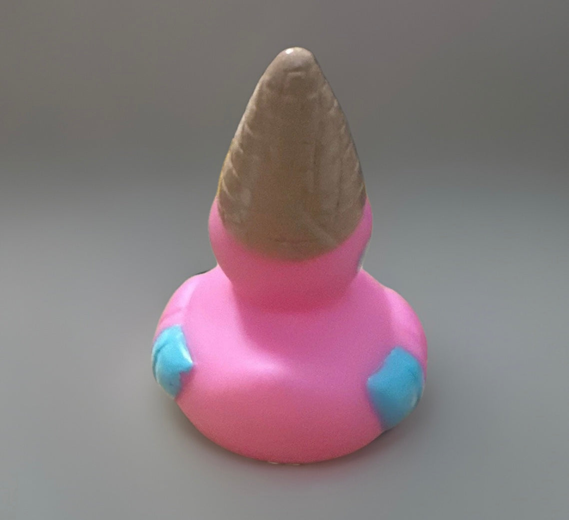 Pink Ice Cream Rubber Duck 2”