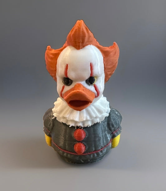 PennyWise 3D Printed Duck made by Reeds Rubber Ducks and Sensory Shop