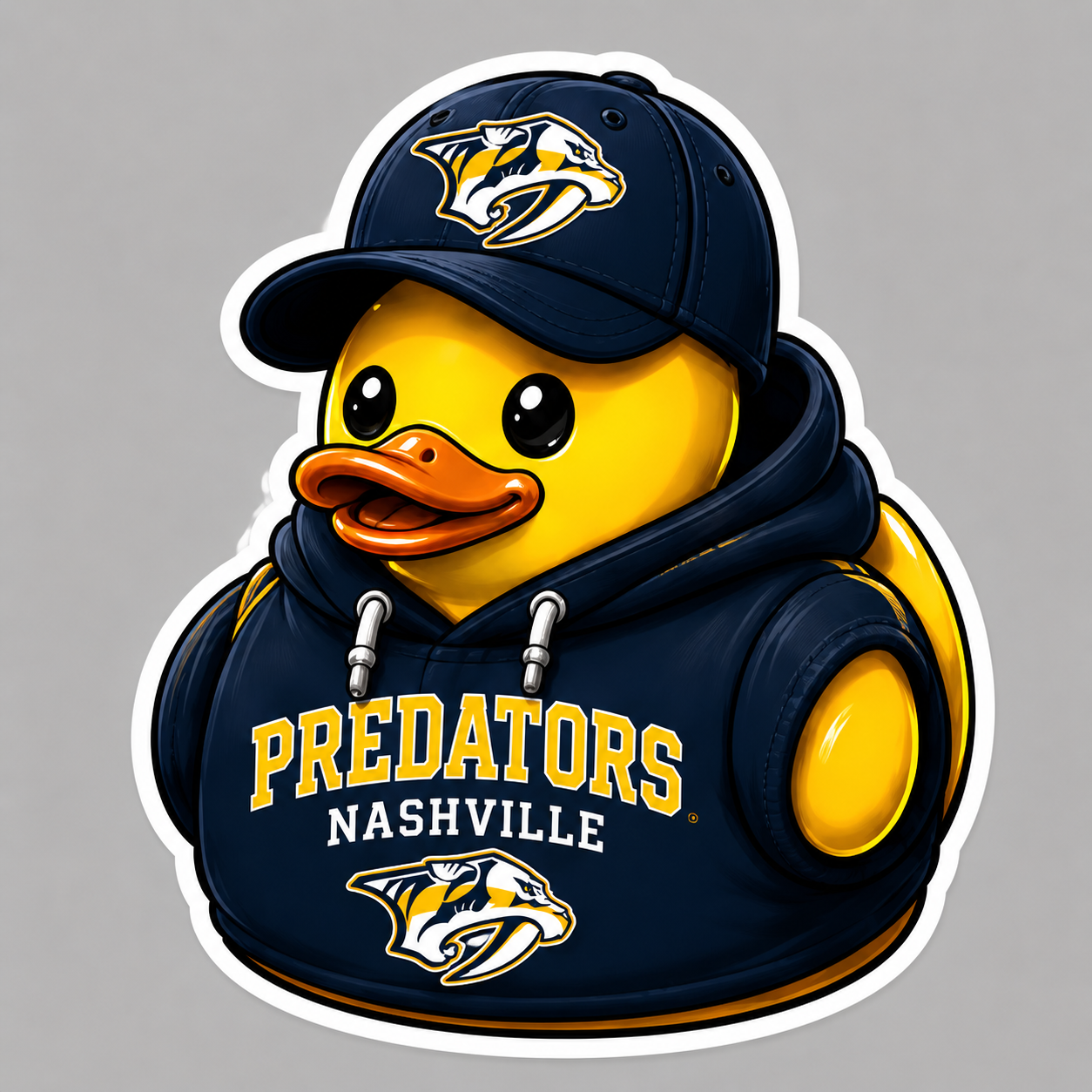Nashville Predators Die-Cut Vinyl Waterproof Sticker