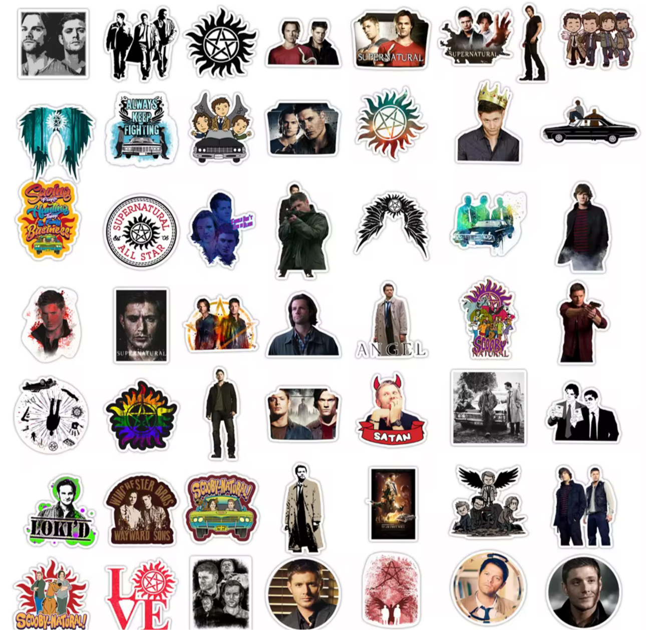 Supernatural TV Show Stickers