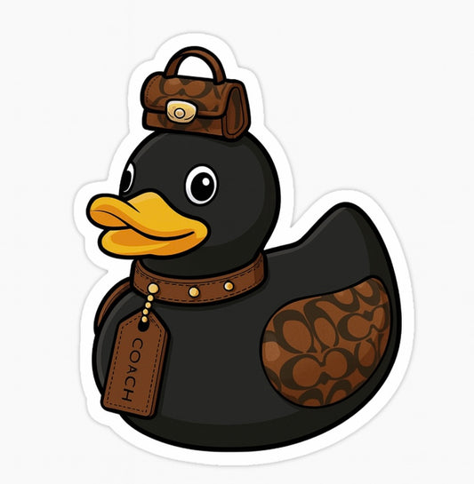Coach Rubber Duck Sticker by Reed’s Rubber Ducks