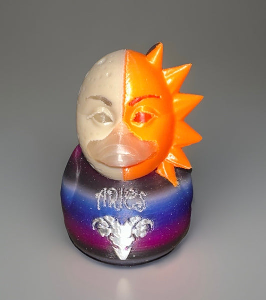 Aries Astrological 3D Printed Duck made by Reeds Rubber Ducks and Sensory Shop