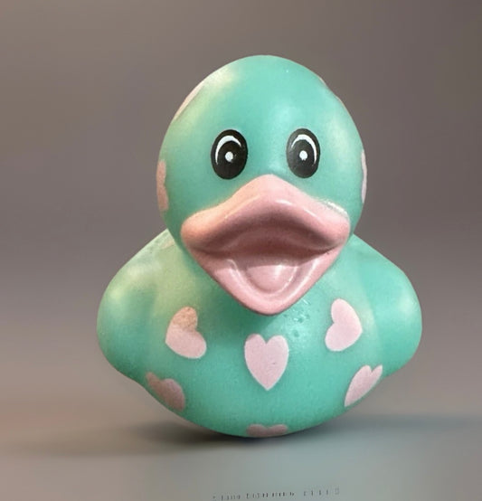 Green/Pink,Valentine/Love Rubber Duck 2”