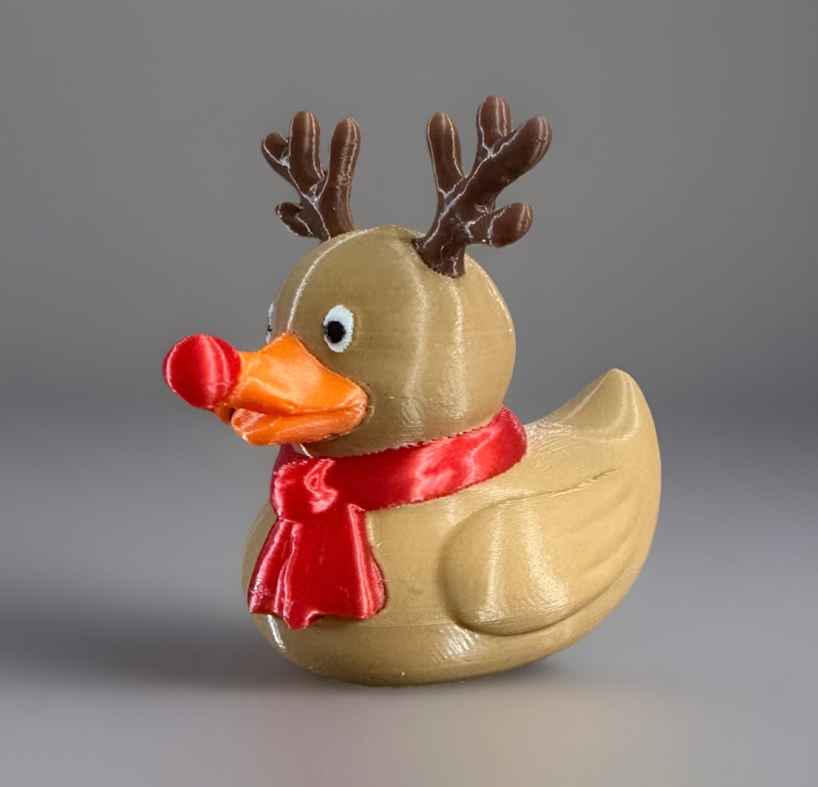 Reed's 3D Printed Rudolph the Red Nosed Reindeer Duck-Collectible