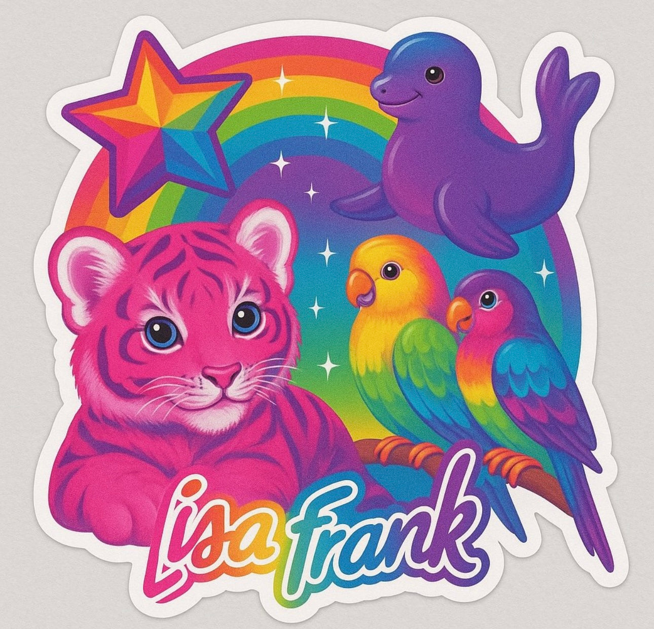 Lisa Frank Sticker by Reed’s Rubber Ducks and Sensory Shop